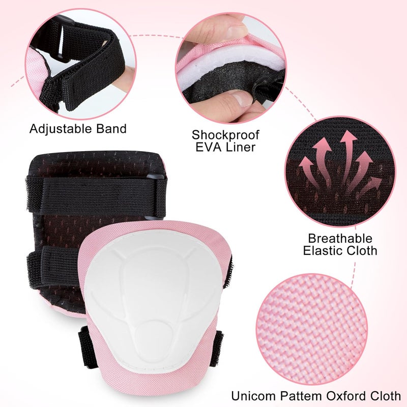 FIODAY Kids Helmet Knee Pads for Kids Unicorn Knee and Elbow Pads Wrist Guards Adjustable Protective Gear Set for Girls Boys Sports Skateboard Inline Skating Scooter - Image 5